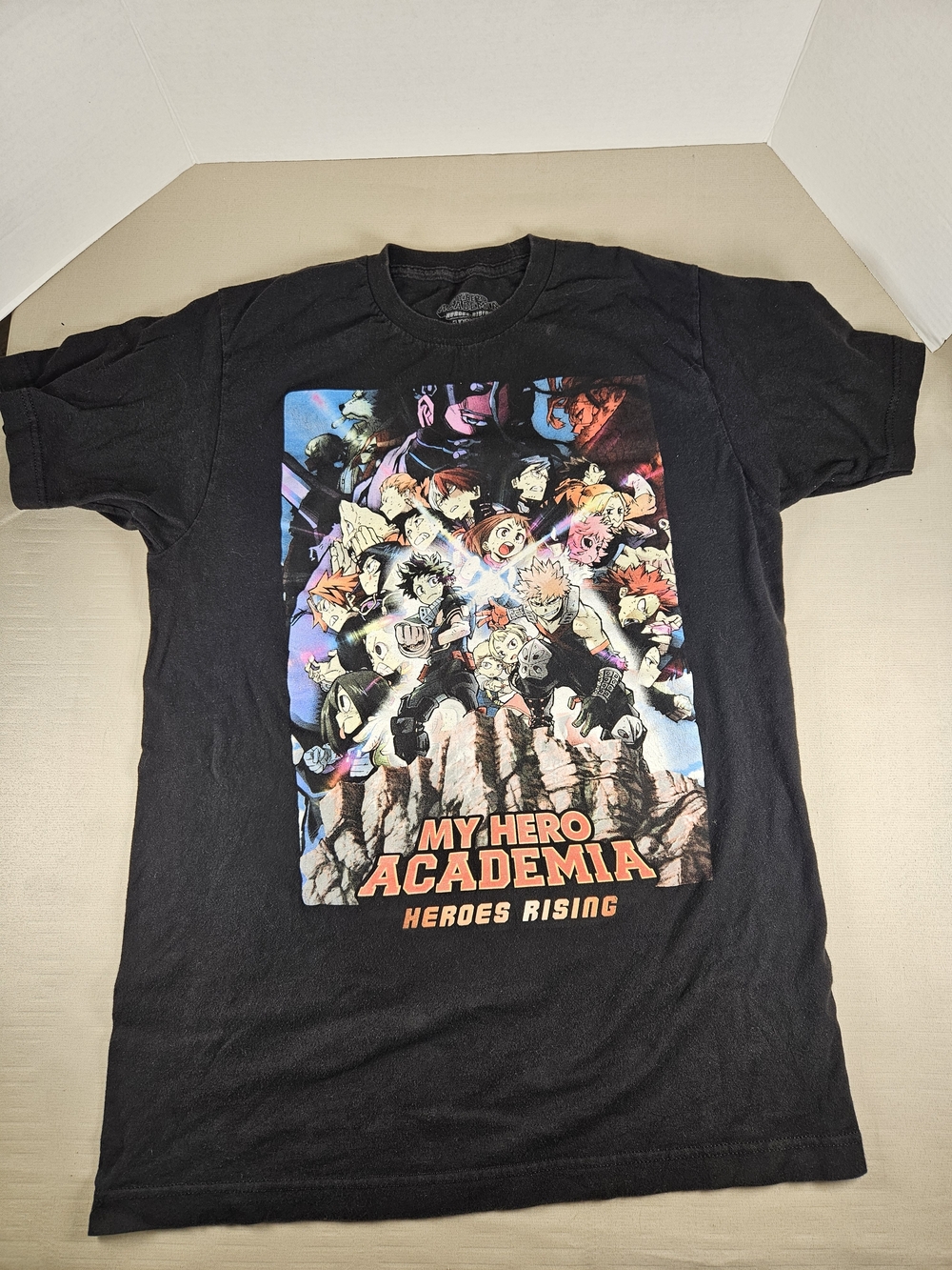 H&M Black My Hero Academia Graphic Tee - Heroes Rising Artwork